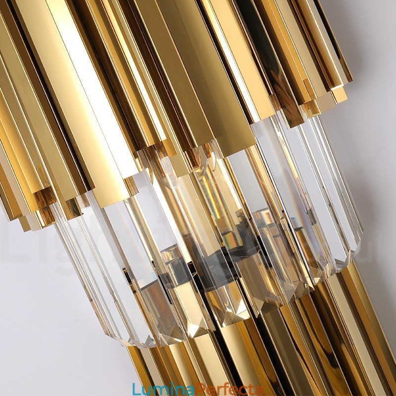 Lampă de perete modernă de lux K9 cu abajur de cristal