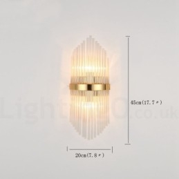 Lampă de perete modernă de lux K9 cu abajur de cristal