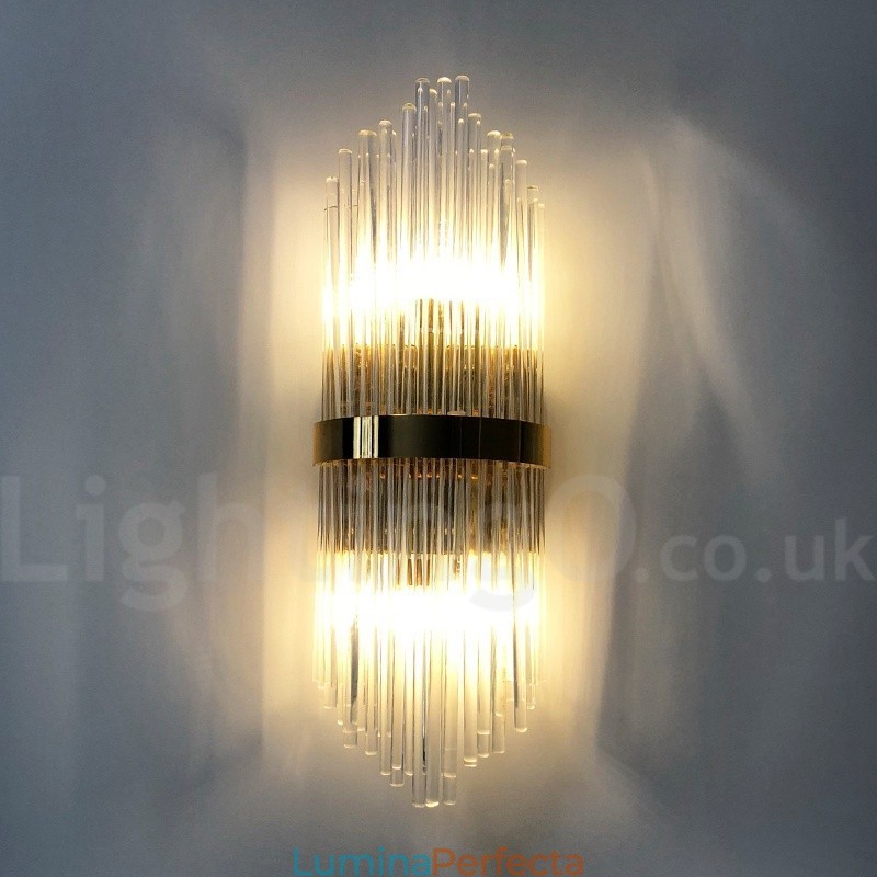 Lampă de perete modernă de lux K9 cu abajur de cristal