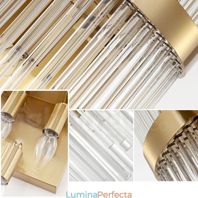 Lampă de perete modernă de lux K9 cu abajur de cristal