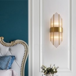 Lampă de perete modernă de lux K9 cu abajur de cristal