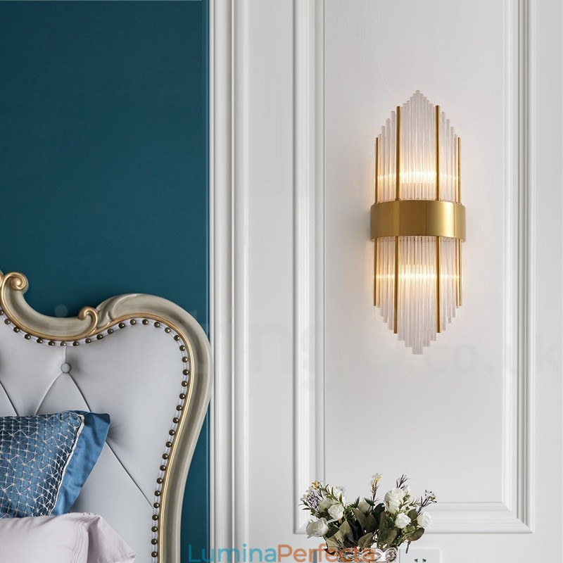 Lampă de perete modernă de lux K9 cu abajur de cristal
