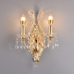 2 Lumini Aur Negru Stilul American Cristal Lampa pentru Sufragerie Sufragerie Magazin de Imbracaminte Cafenea Magazin Hotel