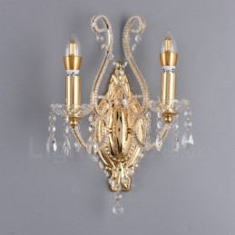 2 Lumini Aur Negru Stilul American Cristal Lampa pentru Sufragerie Sufragerie Magazin de Imbracaminte Cafenea Magazin Hotel