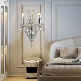 2 Lumini Aur Negru Stilul American Cristal Lampa pentru Sufragerie Sufragerie Magazin de Imbracaminte Cafenea Magazin Hotel