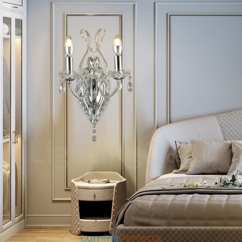 2 Lumini Aur Negru Stilul American Cristal Lampa pentru Sufragerie Sufragerie Magazin de Imbracaminte Cafenea Magazin Hotel