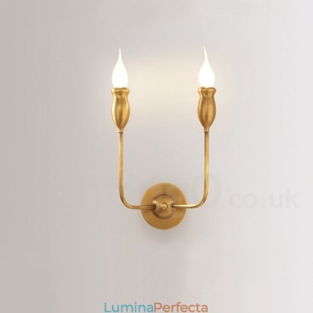 Alamă pură, de lux, rustic, retro, alamă, epocă, 2 lumini, lumânări, specială pentru hotel, birou, showroom, living, sufragerie Alamă pură, de lux, rustic, retro, alamă, epocă, 2 lumini, lumânări, specială pentru hotel, birou, showroom, living, sufragerie