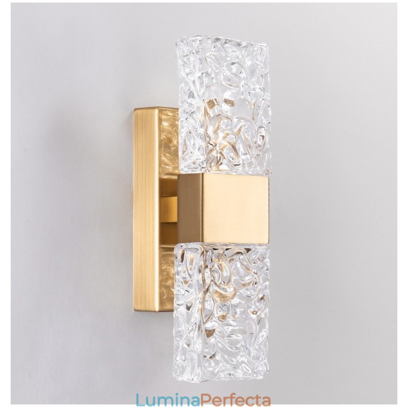 Lampă de perete modernă cu montare încastră din cristal pentru noptieră, culoar, camera de zi, dormitor