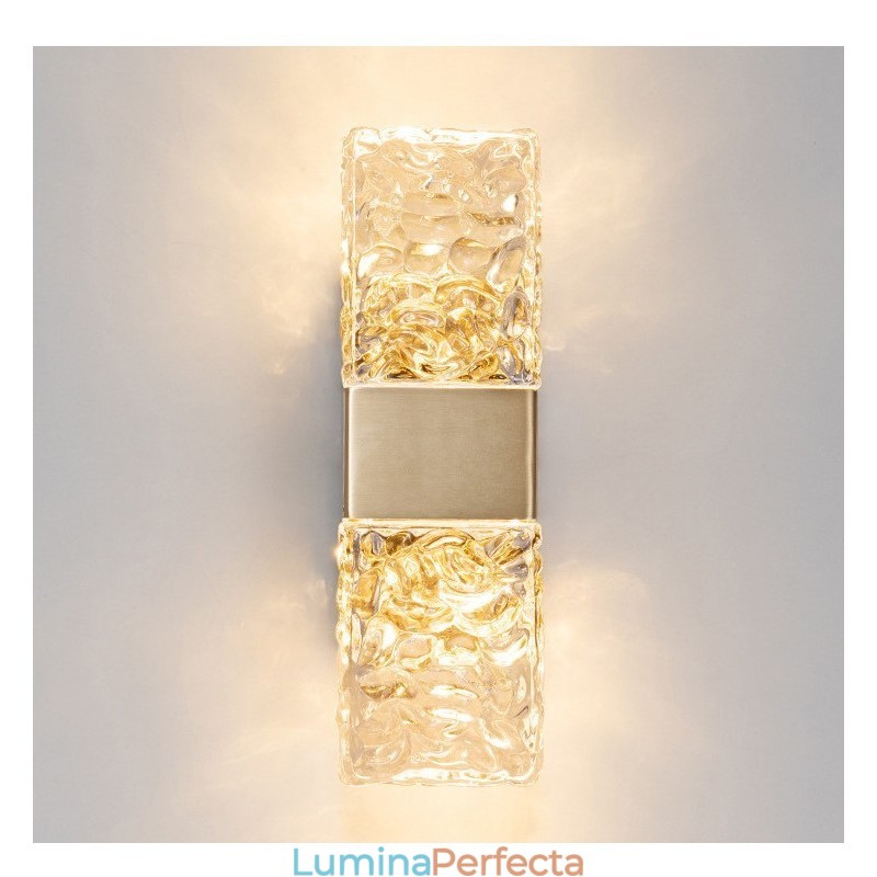 Lampă de perete modernă cu montare încastră din cristal pentru noptieră, culoar, camera de zi, dormitor