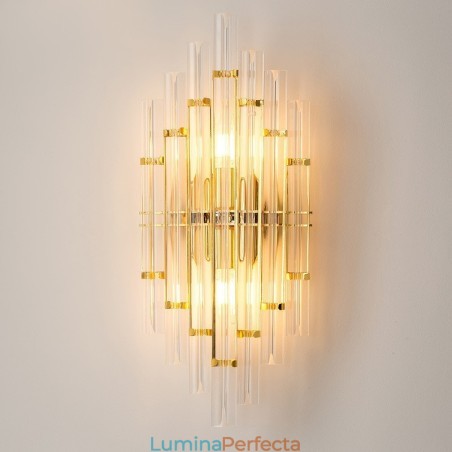 Lampă de perete din cristal de lux de lumina hotelului, personalitate modernă, sufragerie, culoar de intrare, fundal, lampă de perete pentru dormitor, aplice decorative de noptieră Lampă de perete din cristal de lux de lumina hotelului, personalitate modernă, sufragerie, culoar de intrare, fundal, lampă de perete pentru dormitor, aplice decorative de noptieră
