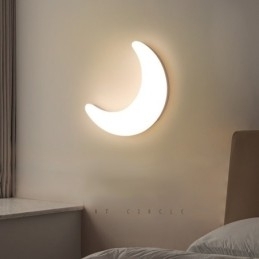 Plafoniere nordice de interior în formă de lună pentru cameră pentru copii, 20W
