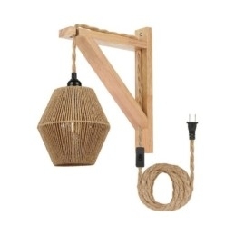 Aplic De Perete Rope De Hârtie American Pastoral Aplic De Perete Retro Cu Dop
