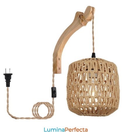 Applique de perete retro americane 3M frânghie de cânepă linie de suspendare frânghie de hârtie abajur țesut Applique de perete retro americane 3M frânghie de cânepă linie de suspendare frânghie de hârtie abajur țesut