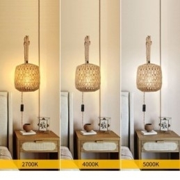 Applique de perete retro americane 3M frânghie de cânepă linie de suspendare frânghie de hârtie abajur țesut