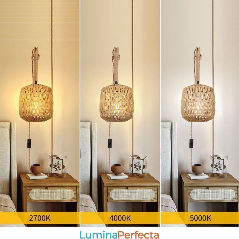 Applique de perete retro americane 3M frânghie de cânepă linie de suspendare frânghie de hârtie abajur țesut