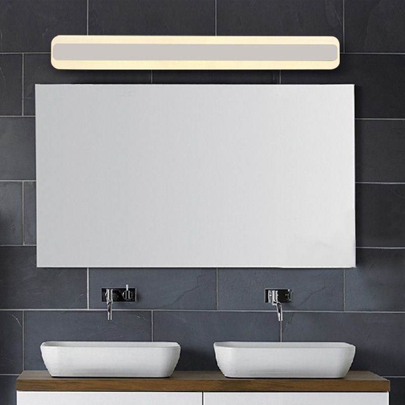 Lampă de perete modernă, oglindă, lumină frontală, toaletă, machiaj, iluminat