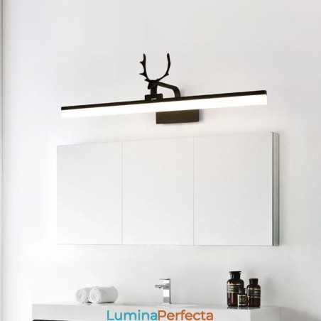 Lampă din față cu oglindă Antler Lampă de perete din acril Corp de iluminat pentru machiaj pentru toaletă Lampă din față cu oglindă Antler Lampă de perete din acril Corp de iluminat pentru machiaj pentru toaletă