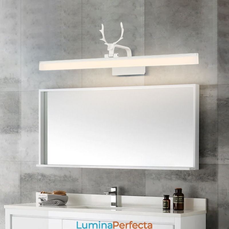 Lampă din față cu oglindă Antler Lampă de perete din acril Corp de iluminat pentru machiaj pentru toaletă