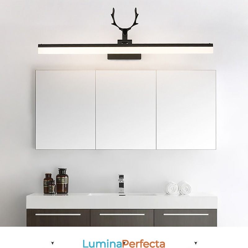 Lampă din față cu oglindă Antler Lampă de perete din acril Corp de iluminat pentru machiaj pentru toaletă
