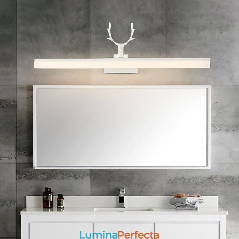 Lampă din față cu oglindă Antler Lampă de perete din acril Corp de iluminat pentru machiaj pentru toaletă