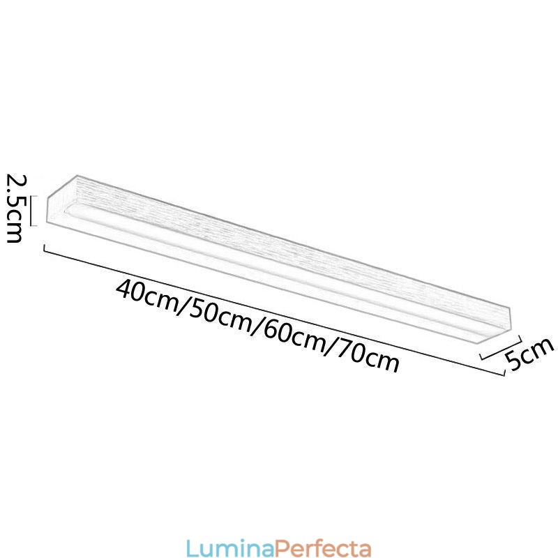 Lampă de perete cu oglindă modernă, acrilic, iluminat pentru toaletă