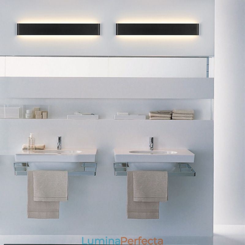 Lampă modernă pentru oglindă cu lumină frontală din acril pentru coridor