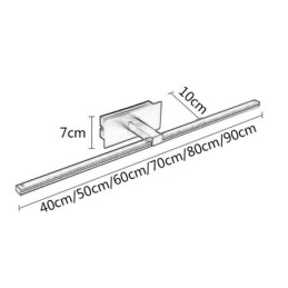 Lampă de perete contemporană Oglindă Lumină frontală Acrilic Iluminat Toaletă