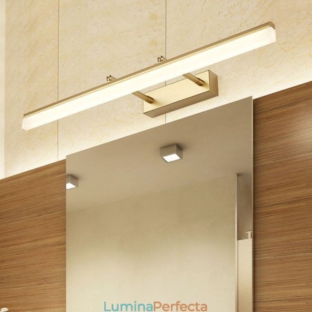 Oglindă Lumină frontală Acrilic Lampă extensibilă Coridor pentru toaletă Oglindă Lumină frontală Acrilic Lampă extensibilă Coridor pentru toaletă