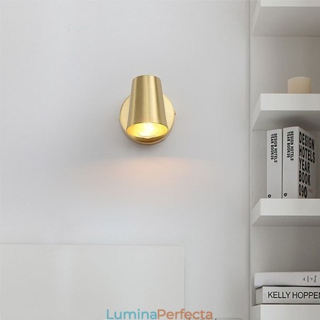 Lampă de perete cu oglindă din alamă nordică Lampă de perete cu oglindă din alamă nordică