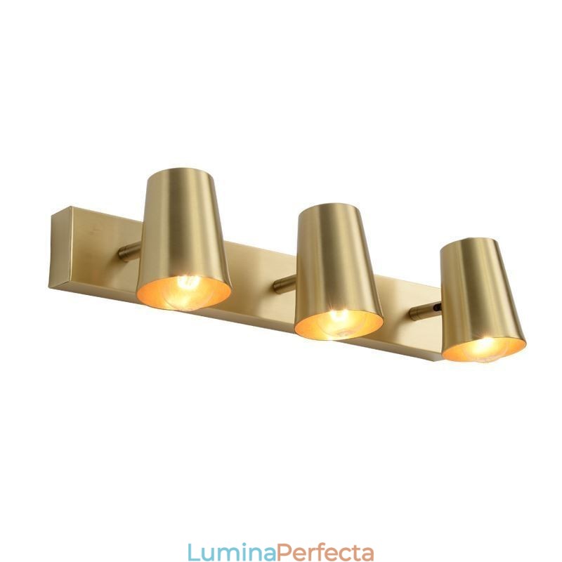 Lampă de perete cu oglindă din alamă nordică