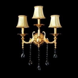 Lampă de perete europeană Aplice de perete de lux Lampă de decorare cu picături de cristal Iluminat de noptieră