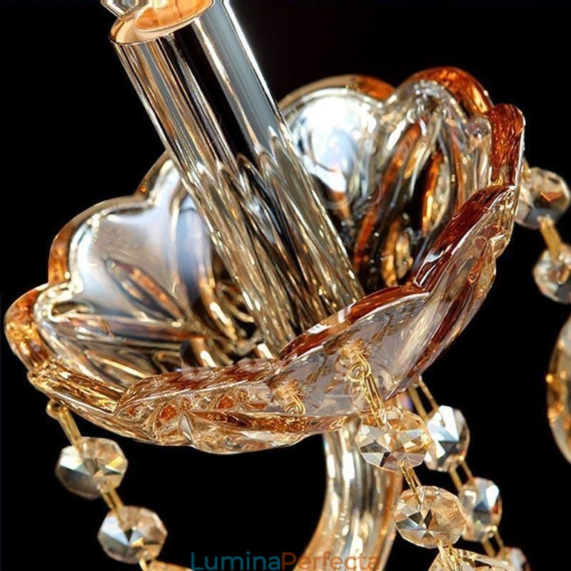 Lampă europeană de perete chihlimbar coniac cristal de perete lumina simplă lampă