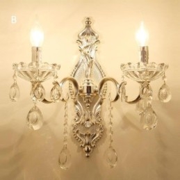 Lampă de perete europeană aplice de perete de cristal pentru decorare