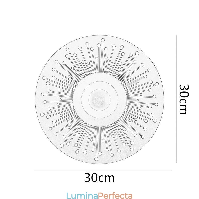 Lampă de perete Nordic Full Copper Hollow Round Lampă