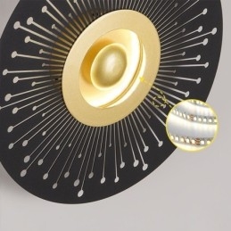 Lampă de perete Nordic Full Copper Hollow Round Lampă