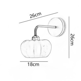 Lampă de perete Pumpkin Aplice retro japoneze