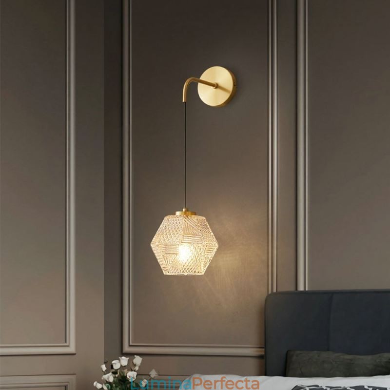 Lampă de perete modernă Lampă de perete creativă din sticlă