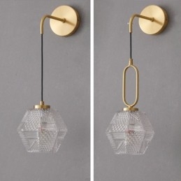 Lampă de perete modernă Lampă de perete creativă din sticlă
