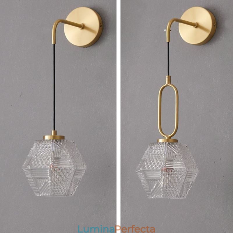 Lampă de perete modernă Lampă de perete creativă din sticlă