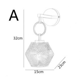 Lampă de perete modernă Lampă de perete creativă din sticlă