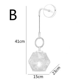Lampă de perete modernă Lampă de perete creativă din sticlă