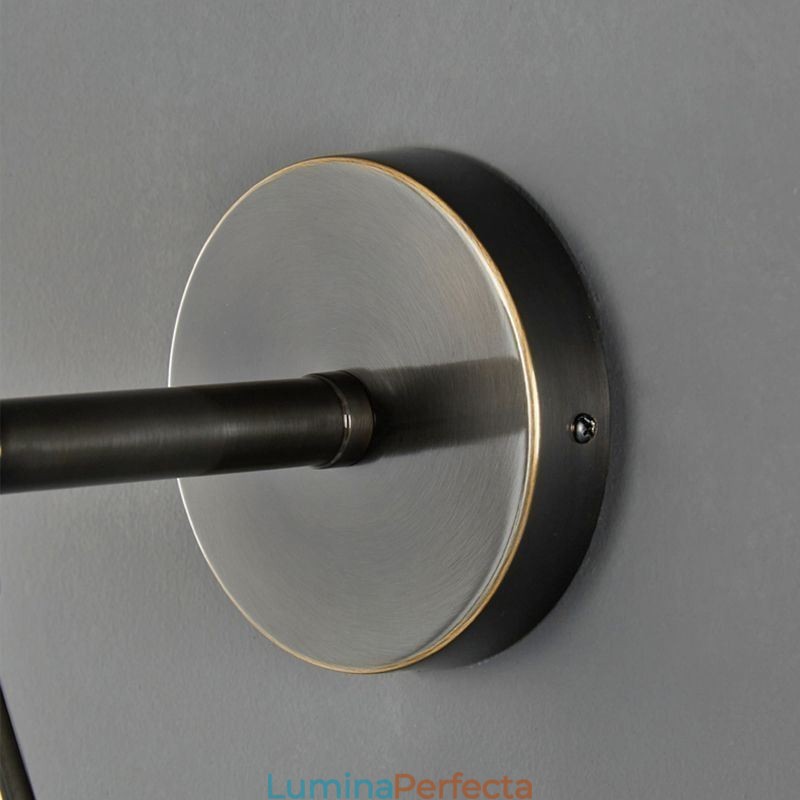 Lampă de perete Modern Globe Applique de perete din sticlă Aplic negru cu picătură de apă