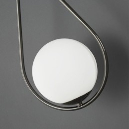 Lampă de perete Modern Globe Applique de perete din sticlă Aplic negru cu picătură de apă