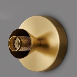 Iluminat de perete modern cu abajur din sticlă transparentă