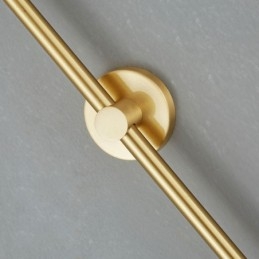 Lampă de perete Modern Globe Applique din sticlă aurie periată