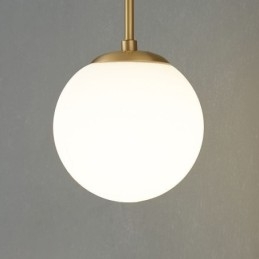 Lampă de perete Modern Globe Applique din sticlă aurie periată