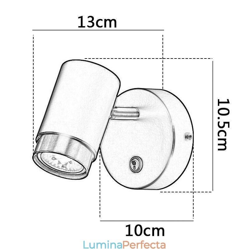 Lampă de perete pivotantă modernă Lampă minimalistă pentru culoar