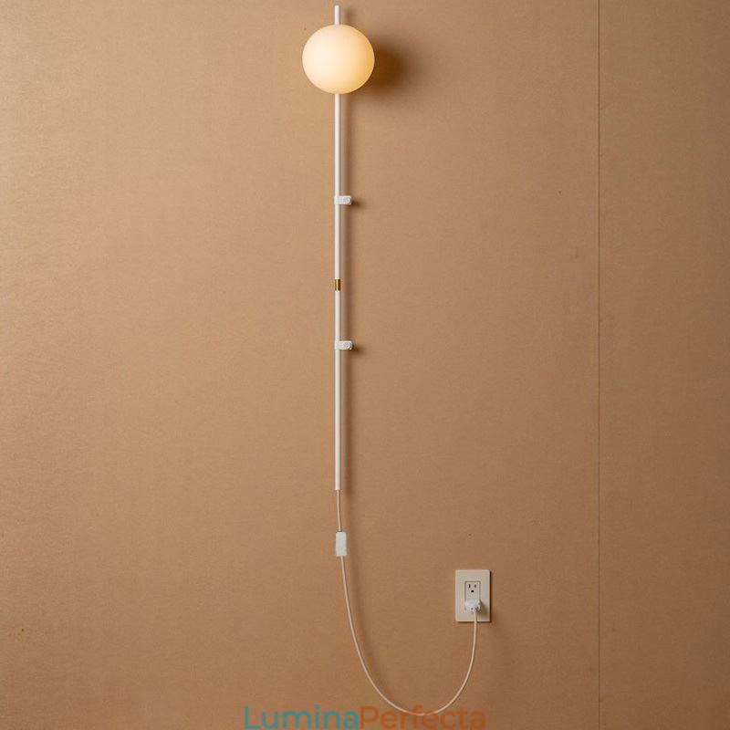 Lampă de perete Globe de iluminat Mid Century Magic Bean, cu mufă