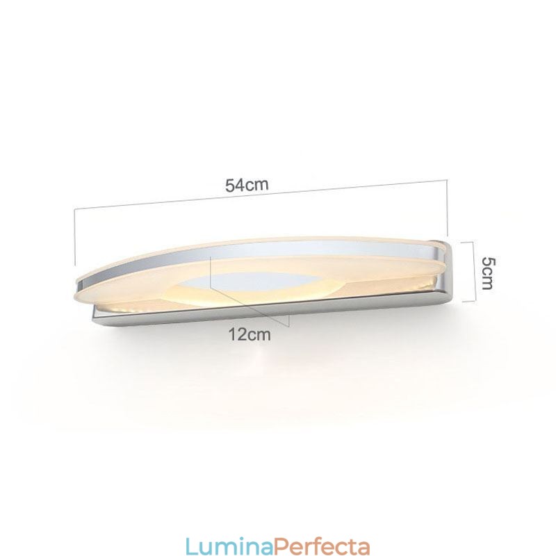 Iluminat cu oglindă modernă Aplice de perete Iluminat pentru baie din oțel inoxidabil