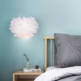 Lampă decorativă de perete cu pene creative